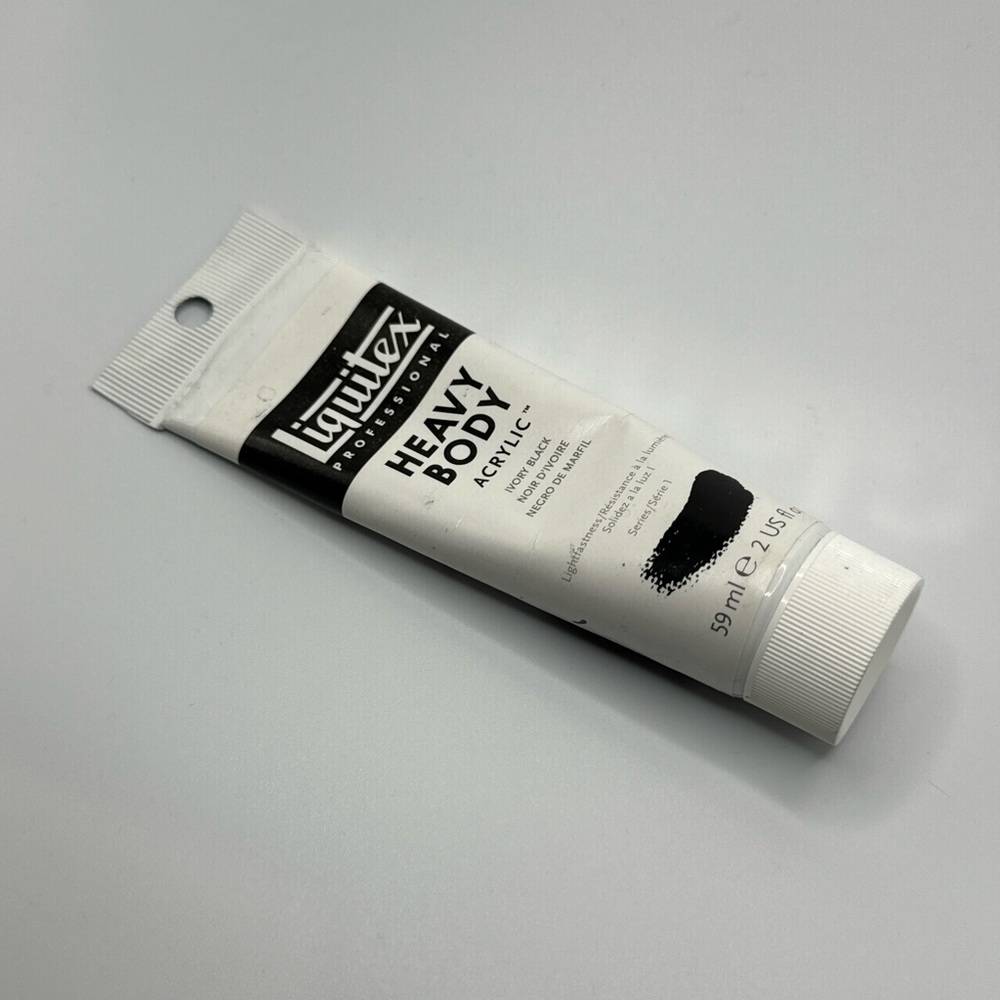 Liquitex Heavy Body Acrylic Paint in IVORY BLACK 2oz